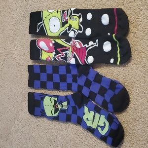 Invader Zim thick novelty socks